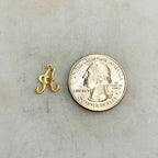 14K Gold Filled Alphabet Script Letter Cut Out Charm Pendant