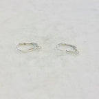 16mmx9mm Sterling Silver Small Teardrop Leverback Earring Hooks (2pc)
