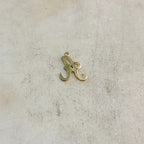 Sterling Silver Alphabet Script Letter Cut Out Charm Pendant