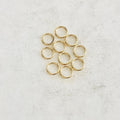14K Gold Filled 5.5mm 20 Gauge Soldered Closed Jump Rings Charm Links (10pc)