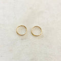 14K Gold Filled 10mm Shiny Gold Smooth Connector Ring Open Circle Charm (2pc)