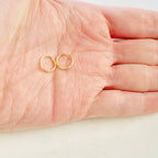 14K Gold Filled 10mm Shiny Gold Smooth Connector Ring Open Circle Charm (2pc)