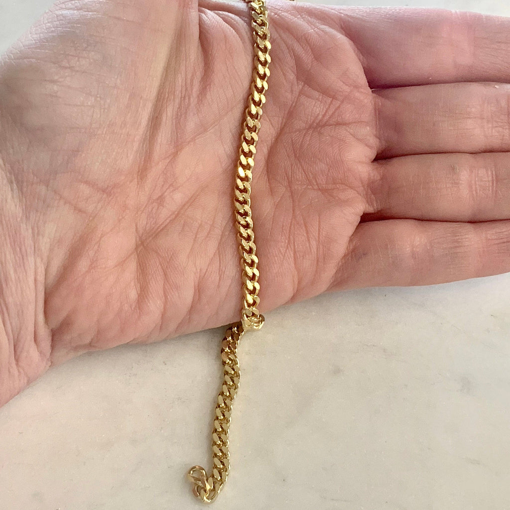 4mmx5mm Brass Gold or Silver Plated Chain Small Faceted – Sold by the Foot