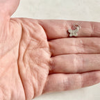 Gold Plated or Rhodium Plated Dainty CZ Pave Butterfly Charm Spring Nature