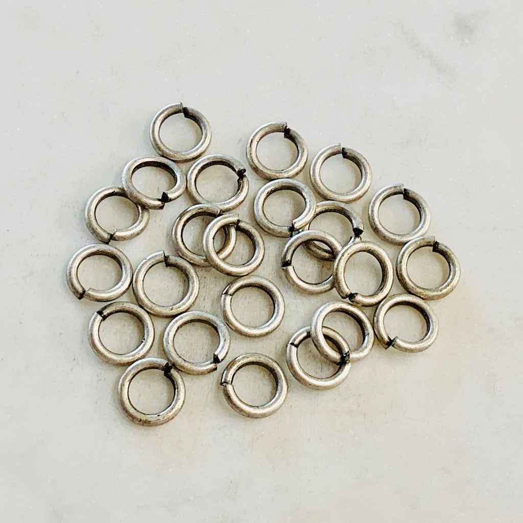 Base Metal 10mm 13 Gauge Open Jump Rings Charm Links Metal Findings (24pc)