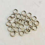 Base Metal 10mm 13 Gauge Open Jump Rings Charm Links Metal Findings (24pc)