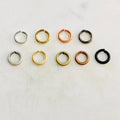 Base Metal 10mm 13 Gauge Open Jump Rings Charm Links Metal Findings (24pc)
