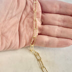 Sterling Silver or Vermeil 13.6mm x 4.8mm Shimmer – Sold by the Foot
