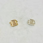 Sterling Silver or 14K Gold Filled 3 Strand 11.5mm x 10.5mm Rectangle