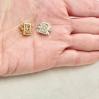 Sterling Silver or 14K Gold Filled 3 Strand 11.5mm x 10.5mm Rectangle