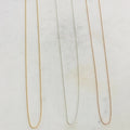 Sterling Silver or 14K Gold Filled Ready to Wear Finished Ball Chain 1mm