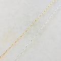 7.9mmx2.3mm Brass Gold or Silver Plated Elongated – Sold by the Foot