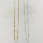 Sterling Silver or 14K Gold Filled Ready to Wear Finished Ball Chain