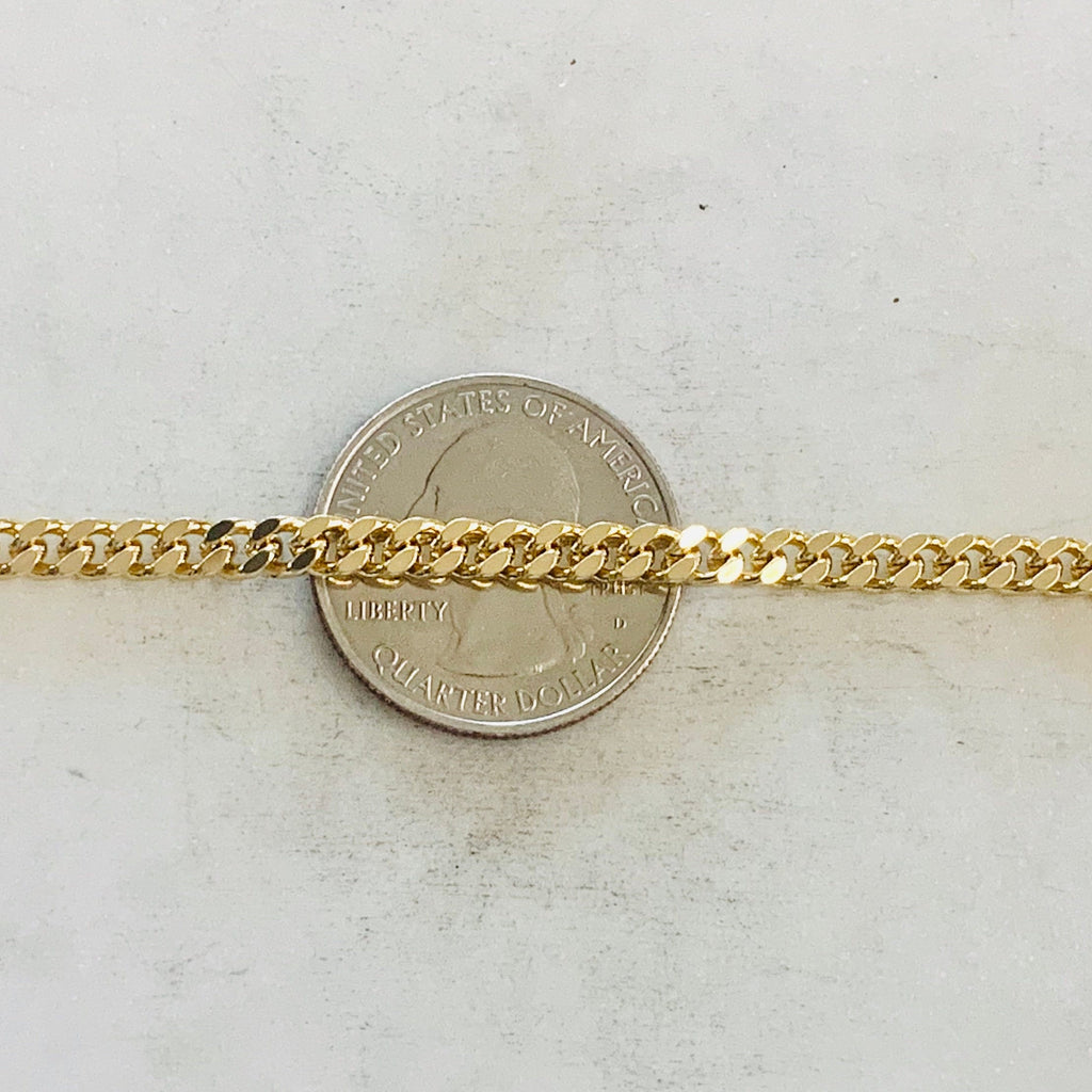 4mmx5mm Brass Gold or Silver Plated Chain Small Faceted – Sold by the Foot