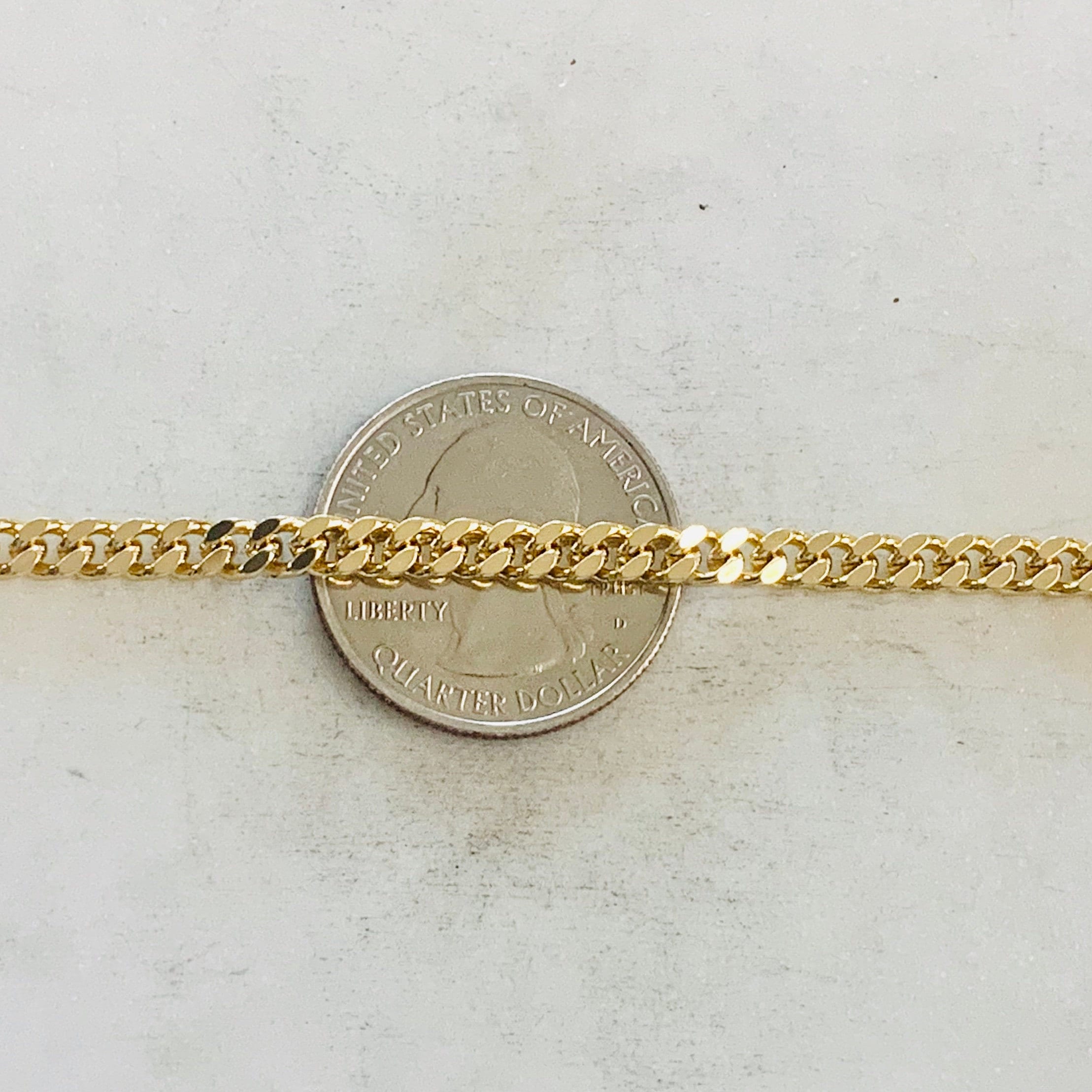 4mmx5mm Brass Gold or Silver Plated Chain Small Faceted – Sold by the Foot