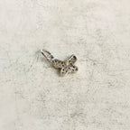 Gold Plated or Rhodium Plated Dainty CZ Pave Butterfly Charm Spring Nature