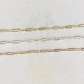 9mmx3mm Sterling Silver or 14K Gold Filled Thick Elongated – Sold by the Foot