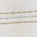 9mmx3mm Sterling Silver or 14K Gold Filled Thick Elongated – Sold by the Foot