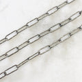 Sterling Silver 13.6mm x 4.8mm Shimmer Elongated Rectangle – Sold by the Foot