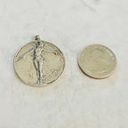 Sterling Silver Large Flying Fairy with Wings Pixie Charm Fantasy