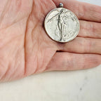 Sterling Silver Large Flying Fairy with Wings Pixie Charm Fantasy
