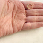 Gold Plated or Rhodium Plated Small CZ Crescent Moon Cubic Zirconia or Pave