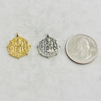 Sterling Silver or Vermeil Saint Francis of Assisi Medallion Coin with Ball