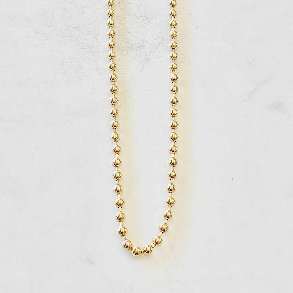 Sterling Silver or 18K Gold Filled Ready to Wear Finished Ball Chain 3mm