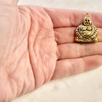 Pewter Thick Detailed Large Size Buddha Yoga Charm Buddhism