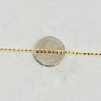 Sterling Silver or 18K Gold Filled Ready to Wear Finished Ball Chain 2.5mm