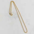 Sterling Silver or 18K Gold Filled Ready to Wear Finished Ball Chain 2.5mm