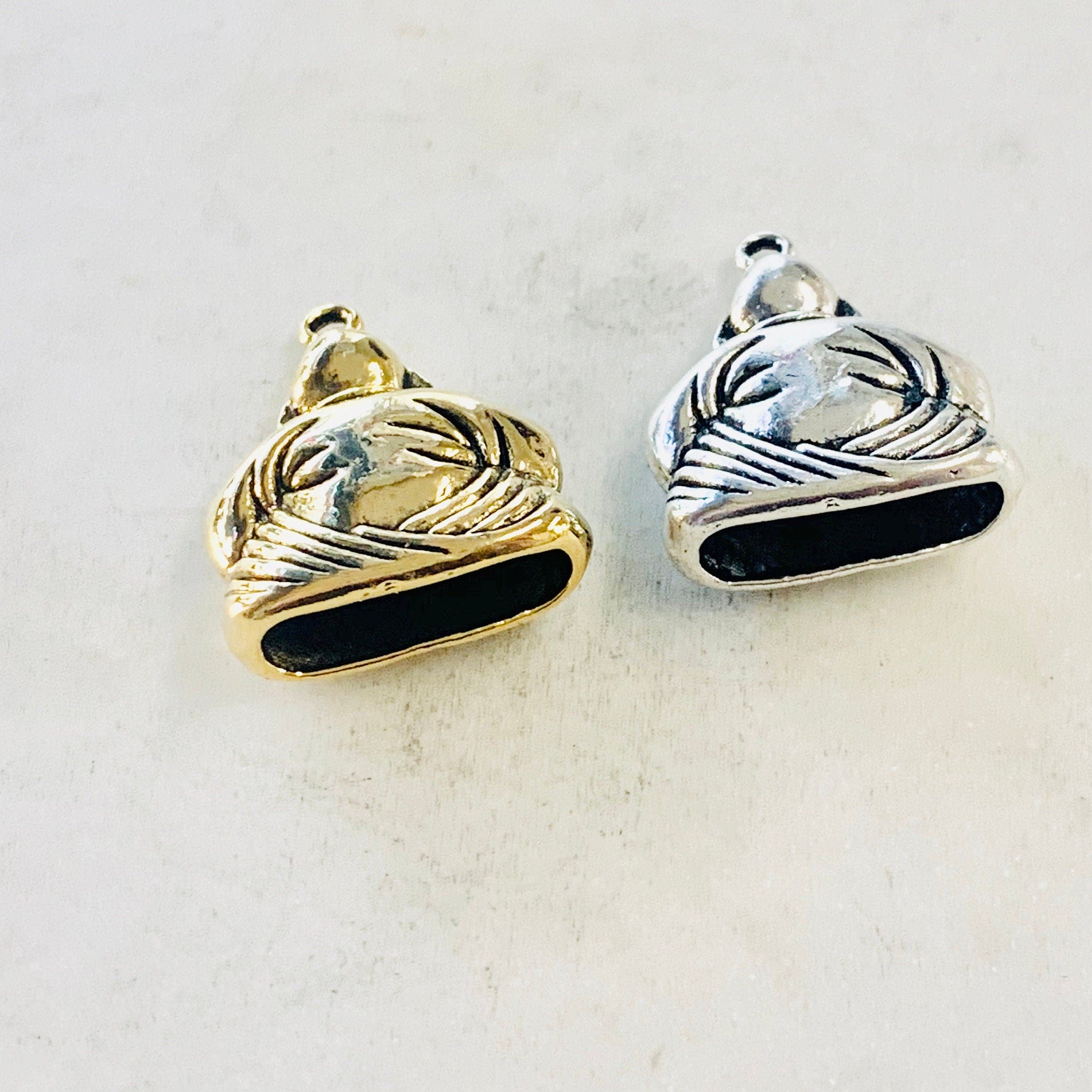 Pewter Thick Detailed Large Size Buddha Yoga Charm Buddhism