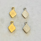 Pewter Diamond Shape with I Hope Charm Pendant Inspirational (2pc)