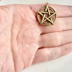 Pewter Wiccan Symbol Large 5 Point Star Mythologian Charm