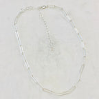 13mmx3.8mm Sterling Silver Bella Necklace