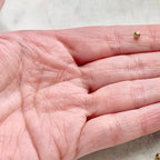 Gold Plated 3mm Round Spacer Beads (100pc)