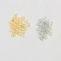 Base Metal Heavy Weight 4mm 18 Gauge Open Jump Ring Charm Links (144pc)