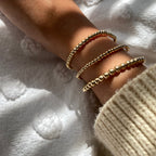 Gold Filled Ready to Wear Beaded Ball Bracelets in 3MM 4MM 5MM 6MM