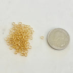 Base Metal 3mm 22 Gauge Open Jump Ring Charm Links Metal Findings (144pc)