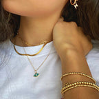 Gold Filled Ready to Wear Beaded Ball Bracelets in 3MM 4MM 5MM 6MM