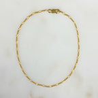 14K Gold Filled Ava Anklet Dainty Thin Chain Ready to Wear Anklet