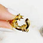 Gold Plated Fancy Spring Ring with Lever Spring Ring Chain Findings