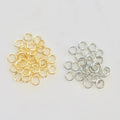 Base Metal Heavy Weight 5mm 18 Gauge Open Jump Ring Charm Links (144pc)