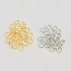 Base Metal Heavy Weight 5mm 18 Gauge Open Jump Ring Charm Links (144pc)