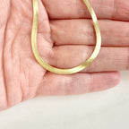 Sterling Silver or 18K Gold Filled Ready to Wear Finished Herringbone Chain