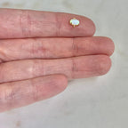 Gold Plated Tiny Oval Opal Connector Dainty Bezel 7mm x 5mm Gold