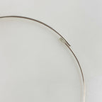 Sterling Silver Beading Hoop Earring Wire 50mm Earring Wires Earring (2pc)