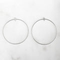 Sterling Silver Circle Round 40mm Chandelier Finding with Inside Ring (2pc)