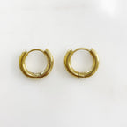 Gold Plated Thick Mini Hoop Earrings Earring Sold As Pair (2pc)