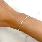 Gold Plated Ready to Wear Herringbone Bracelet